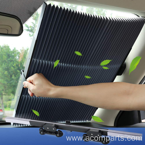 Good quality auto collapsible roller sun shield sunshades